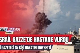 İsrail Gazze' de Hastane Vurdu
