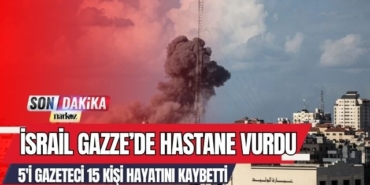 İsrail Gazze' de Hastane Vurdu