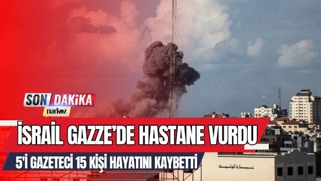 İsrail Gazze' de Hastane Vurdu