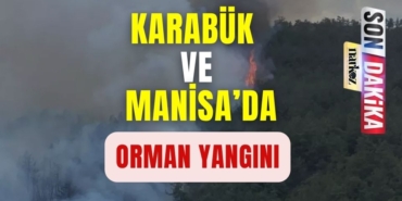 Karabük ve Manisa' da Orman Yangını