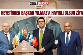MHP Heyetinden Başkan Yılmaz' a Hayırlı Olsun Ziyareti