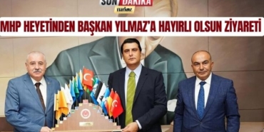 MHP Heyetinden Başkan Yılmaz' a Hayırlı Olsun Ziyareti