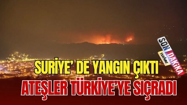 Suriye' de Yangın Çıktı