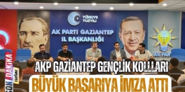 AKP Gaziantep Gençlik Kolları Büyük Başarıya İmza Attı