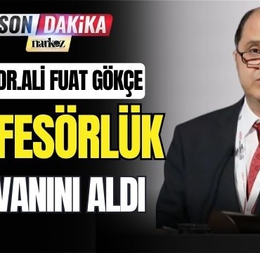 Doç. Dr. Ali Fuat Gökçe Profesörlük Ünvanını Aldı
