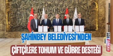 Şahinbey Belediyesi' nden Çiftçilere Gübre ve Tohum Desteği