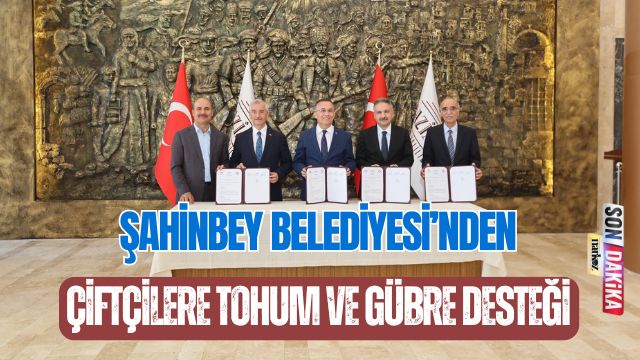 Şahinbey Belediyesi' nden Çiftçilere Gübre ve Tohum Desteği