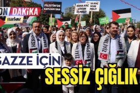 Gaziantep'te "Gazze İçin Sessiz Çığlık" Meydanlarda Yankılandı