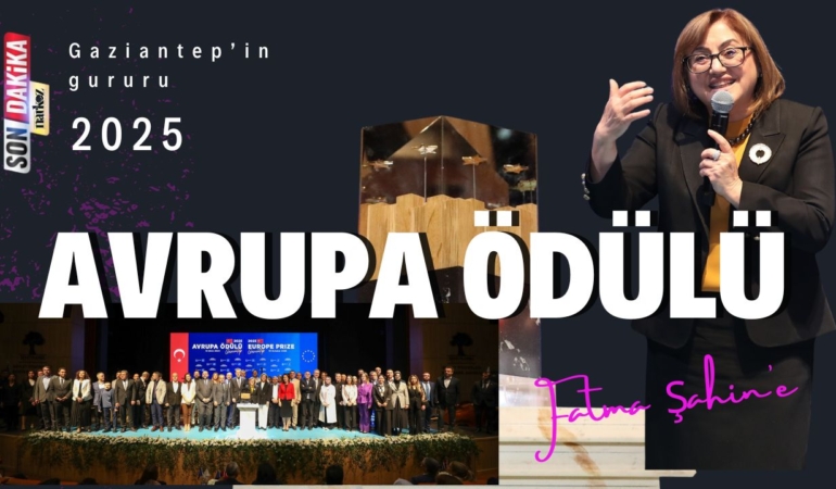 Başkan Fatma Şahin'in Vizyonu Gaziantep'e Avrupa Ödülünü Getirdi