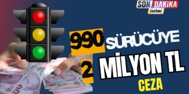 Gaziantep’te dronla kırmızı ışık denetimi: 990 sürücüye 2 milyon TL’yi aşan ceza