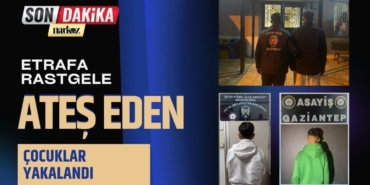 Etrafa pompalı tüfekle rastgele ateş eden çocuklar yakalandı