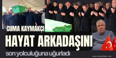 Cuma Kaymakçı Hayat Arkadaşını Son Yolculuğuna Uğurladı (2)