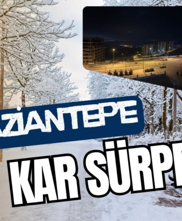 Gaziantep’e kar yağdı