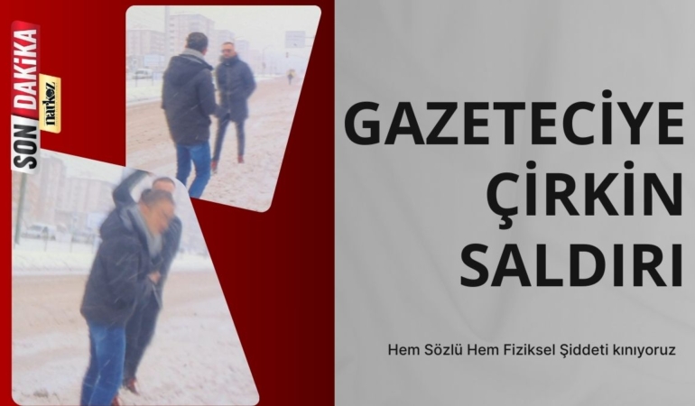Gaziantep'te Canlı Yayın Hazırlığındaki Gazeteciye Çirkin Saldırı