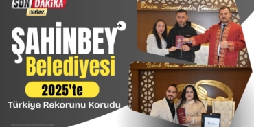 Şahinbey Belediyesi 2025'te Türkiye Rekorunu Korudu