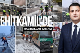 Şehitkamil'de Kar Hazırlıkları Tamamlandı
