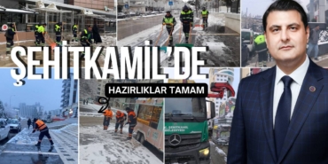 Şehitkamil'de Kar Hazırlıkları Tamamlandı