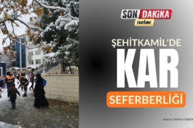 Şehitkamil'de Kar ve Buzlanmaya Karşı Kesintisiz Mücadele