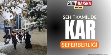 Şehitkamil'de Kar ve Buzlanmaya Karşı Kesintisiz Mücadele