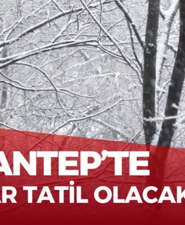 Gaziantep'te Kar Tatili Müjdesi