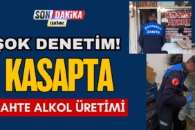 kasapta sahte alkol üretimi