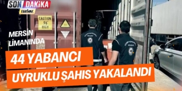 Mersin Limanında 44 Yabancı Uyruklu Şahıs Yakalandı