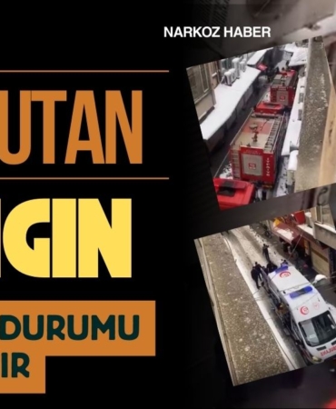 Gaziantep Çarşısında Korkutan Yangın