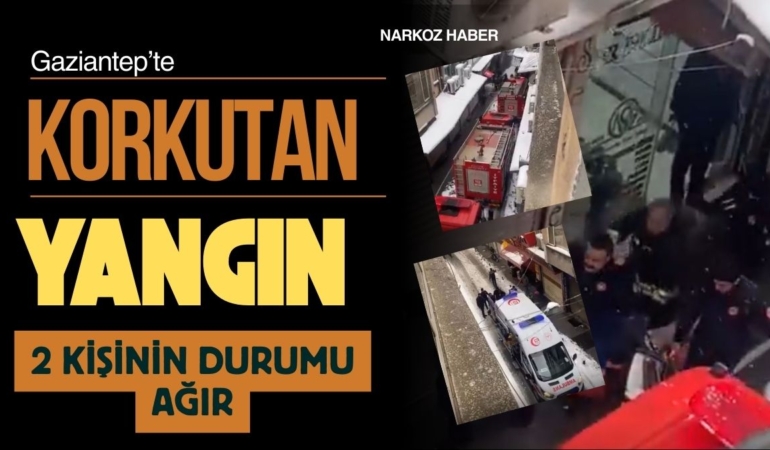 Gaziantep Çarşısında Korkutan Yangın
