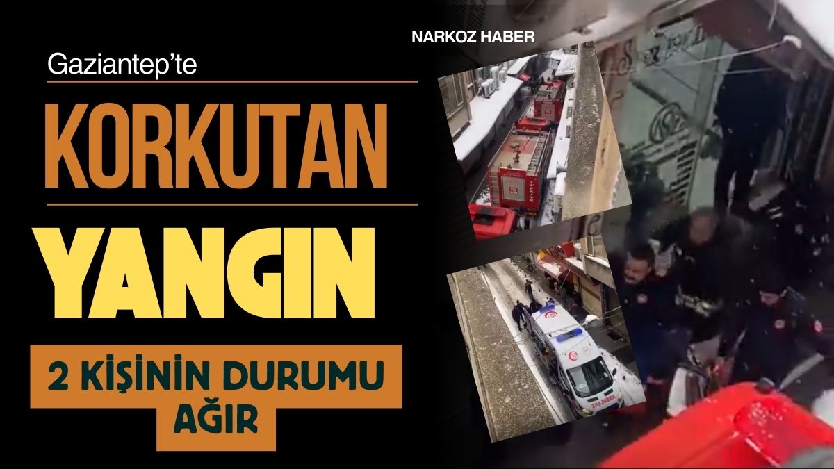 Gaziantep Çarşısında Korkutan Yangın
