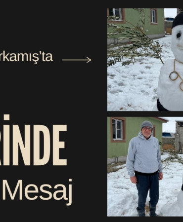 Gaziantep Karkamış’ta Altın Değerinde Sosyal Mesaj Emekli Öğretmenden Takılı Kardan Gelin!