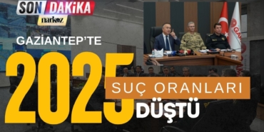 Gaziantep'te 2025 Yılında Suç Oranı Düştü