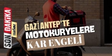 Gaziantep’te Motokuryelere Kar Engeli Trafiğe Çıkışlar Yasaklandı!