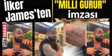 Gaziantepli Sanatçı İlker James’ten Vücuduna "Milli Gurur" İmzası!