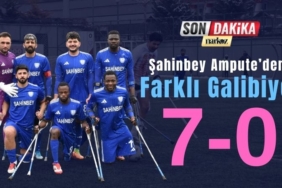 şahinbey amputeden farklı galibiyet