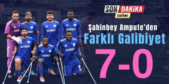 şahinbey amputeden farklı galibiyet