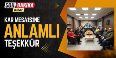 Başkan Yılmaz'dan Kar Mesaisine Anlamlı Teşekkür