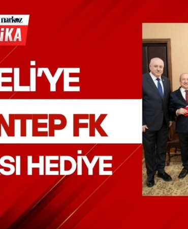 Ankara’da Gaziantep FK Rüzgarı Devlet Bahçeli’ye Kırmızı-Siyahlı Forma