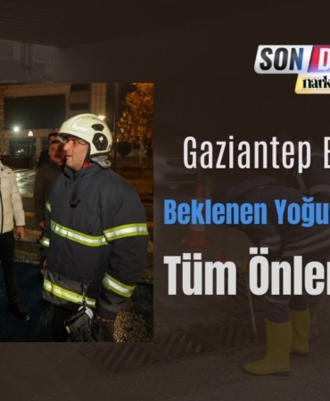 Gaziantep Büyükşehir Beklenen Yoğun Yağışa Karşı Tüm Önlemleri Aldı