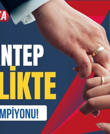 Gaziantep Evlilikte Türkiye Şampiyonu!