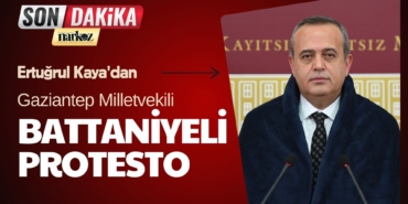 Gaziantep Milletvekili Ertuğrul Kaya'dan Battaniyeli Protesto