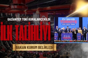 Gaziantep TOKİ Kuraları Çekildi İlk Talihlileri Bakan Kurum Belirledi