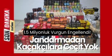 Gaziantep'te Jandarmadan Kaçakçılara Geçit Yok1.5 Milyonluk Vurgun Engellendi!