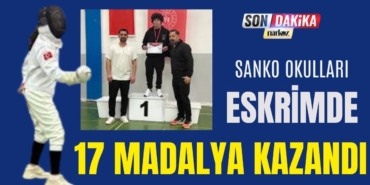 SANKO Okulları Eskrimde 17 Madalya Kazandı