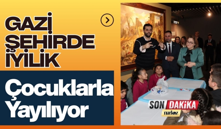 Gazi Şehirde İyilik Çocuklarla Yayılıyor 