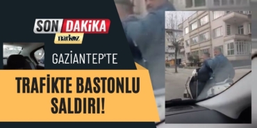Gaziantep'te Trafikte Bastonlu Saldırı!