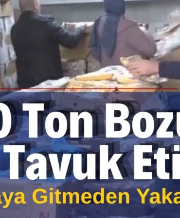 50 Ton Bozuk Tavuk Eti Sofraya Gitmeden Yakalandı!