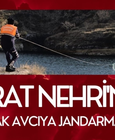 Fırat Nehri'nde Kaçak Avcıya Jandarma Engeli