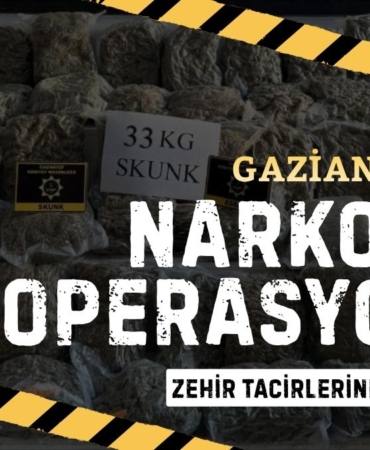 Gaziantep’te Narkotik Operasyonu 34 Kiloya Yakın Uyuşturucu Ele Geçirildi!