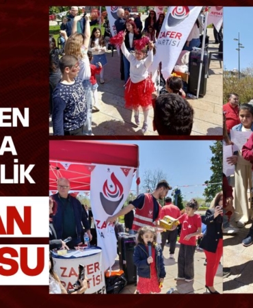 Zafer Partisi Gaziantep’te 23 Nisan Coşkusu Hasan Yılmaz ve Yönetiminden Çocuklara Özel Etkinlik