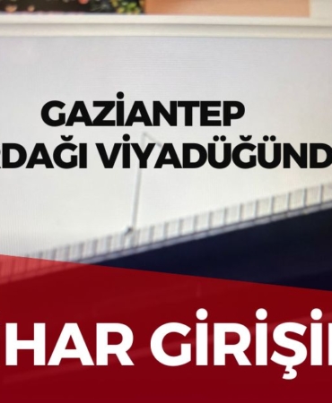Gaziantep Nurdağı Viyadüğünde İntihar Girişimi! 